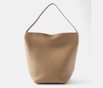 Large N/s Park Grained-leather Tote Bag
