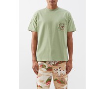 Leafwing Embroidered Pocket Cotton T-shirt