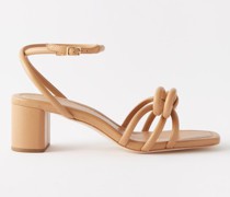 Mikel 55 Bow-front Leather Sandals