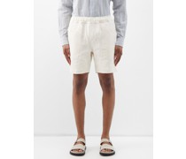 Louis Embroidered Cotton-canvas Shorts
