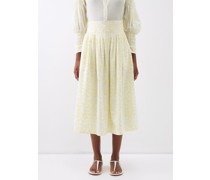 Floral-paisley Print Skirt