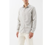 Clerkenwell Tab Striped Organic-cotton Shirt