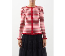 Stacey Striped Cotton-blend Cardigan