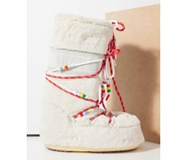 Icon Bead-embellished Faux-fur Snow Boots