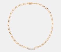 Mama Diamond & 18kt Gold Necklace