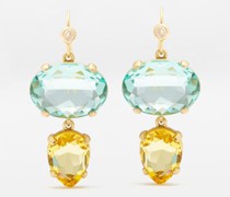 The Little Jewel Crystal & Gold-plated Earrings