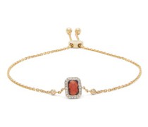 Bracelet chaîne en or, grenat et diamants January
