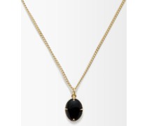 Portal Onyx & 14kt Gold-plated Necklace