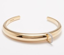 Piercing Diamond & 14kt Gold Bracelet