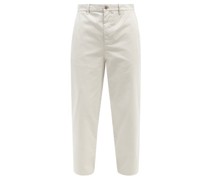 Tapered Cotton Chino Trousers