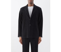 Single-breasted Technical-pleated Blazer