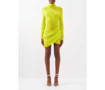 Ula Wrap-front Jersey Mini Dress
