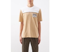 Logo-patch Cotton-jersey T-shirt