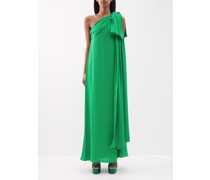 Robe de soirée asymétrique en georgette Gala
