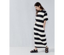 Thick Stripe Recycled-cotton T-shirt Dress