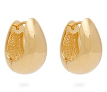 Hinged 18kt Gold-vermeil Hoop Earrings