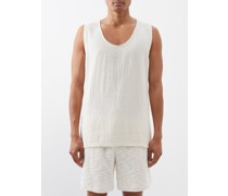 Kiibok Scoop-neck Cotton-gauze Tank Top