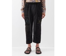Ross Patchworked Vintage-denim Trousers