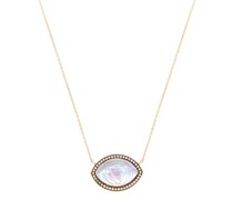 Ajna Diamond, Quartz & 18kt Gold Pendant Necklace