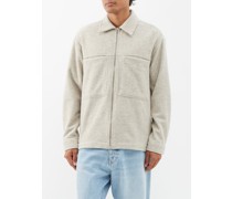 Isak Brushed Wool-blend Overshirt