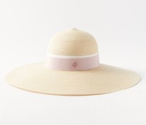 Blanche Straw Wide-brim Hat