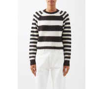 Striped Mohair-blend Sweater