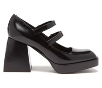 Bulla Babies 85 Glassed-leather Mary Jane Pumps