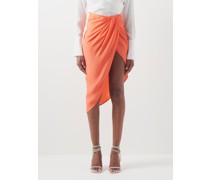 Paita High-rise Silk Wrap Skirt
