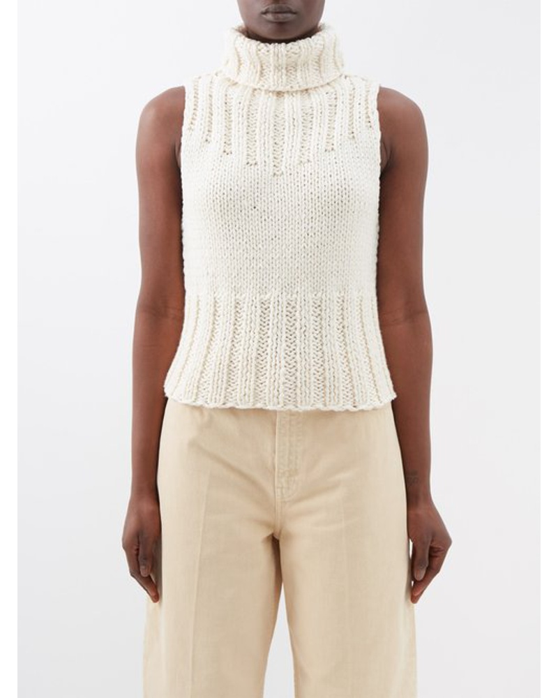 Totême Damen Hand-knitted Wool Top