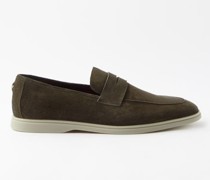 Gommé Suede Loafers