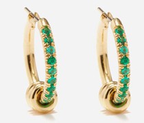Ara Emerald & 18kt Gold Earrings