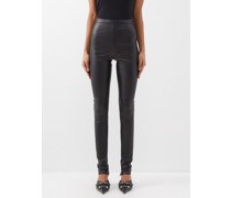 Slim-leg Leather Trousers