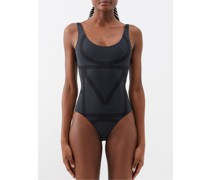 Briaded-belt Swimsuit