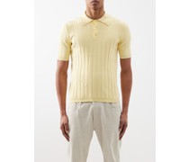 Tazio Ribbed Knitted-cotton Polo Shirt