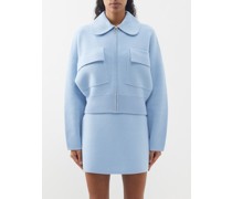Camila Boiled-wool Bomber Jacket