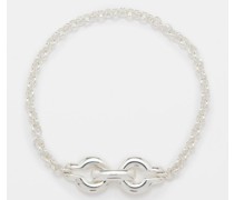 Ample Large Clasp Silver Bracelet