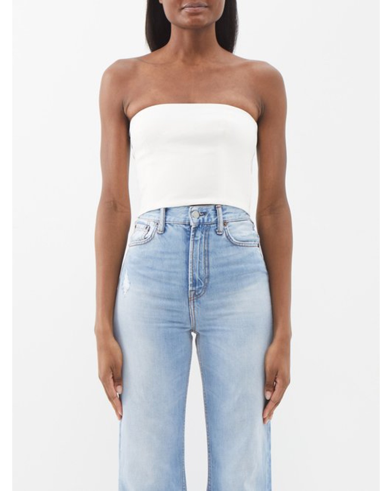 GAUGE81 Damen Lica Linen-blend Cropped Top