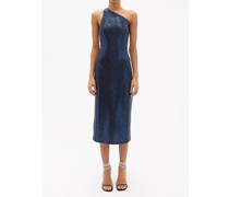 Lima One-shoulder Sequinned-jersey Midi Dress