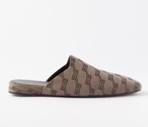 Bb-jacquard Backless Loafers