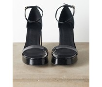 Margaux 100 Wrinked-leather Platform Sandals