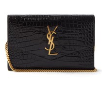 Uptown Ysl-logo Leather Cross-body Bag