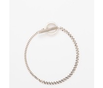 Curb-link Sterling-silver Bracelet