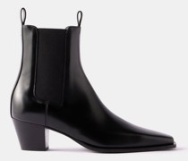 The City Block-heel Leather Boots
