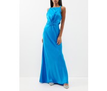 Twisted Silk-satin Gown