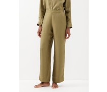 London Silk-twill Pyjama Trousers