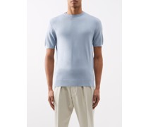 Mr Charles Silk-blend Short-sleeved Sweater
