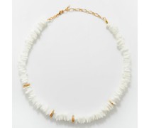 Shell & 18kt Gold-plated Necklace