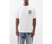 Cherub-print Cotton-jersey T-shirt
