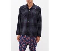 Cowboy Ombré Wool-blend Flannel Shirt