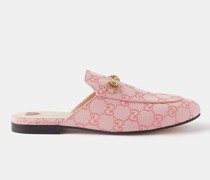Princetown Gg-supreme Canvas Backless Loafers